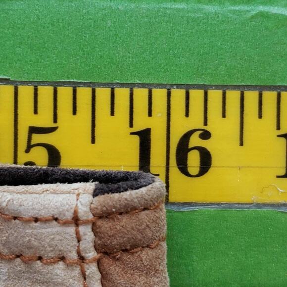 Misdemeanor Vtg Pants Leather Patchwork Low Rise Flare 90s Janet Jackson Y2K - Picture 10 of 12